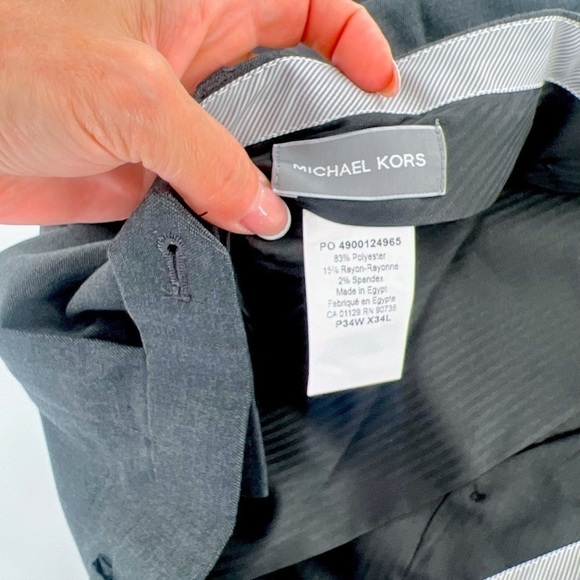 MICHAEL Michael Kors
Stretch Flat Front Pants Grey size 34W 34 L NWT - Picture 6 of 9